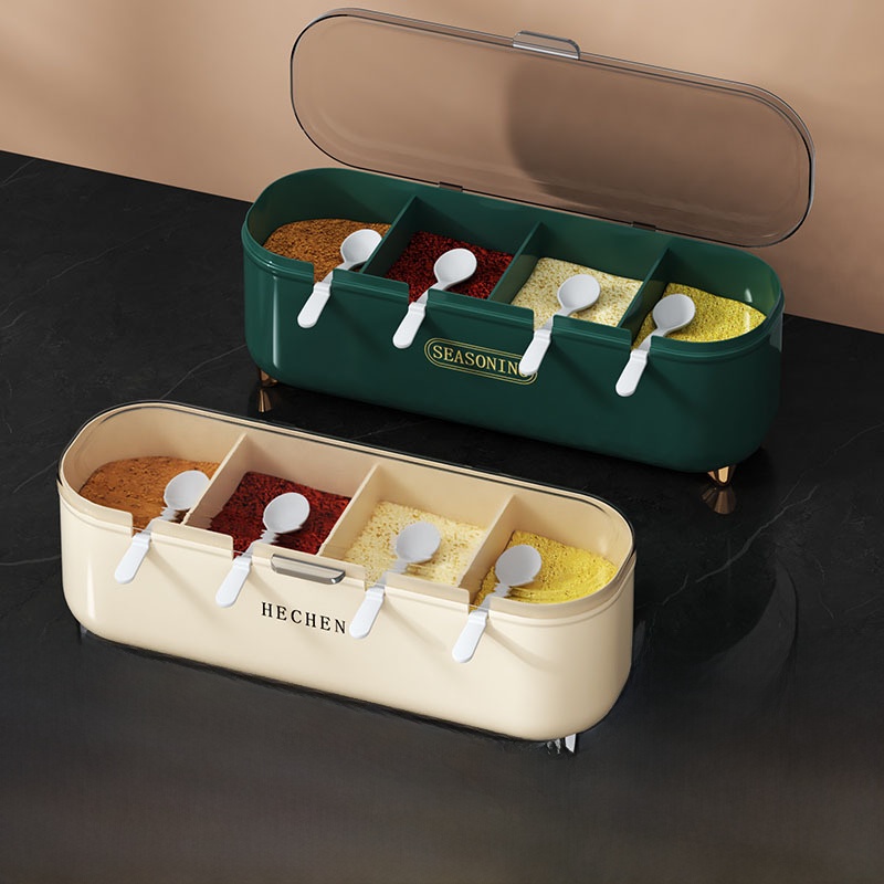 Home Cooking Utensils - 주방 양념통 세트 다중 격자 통합
