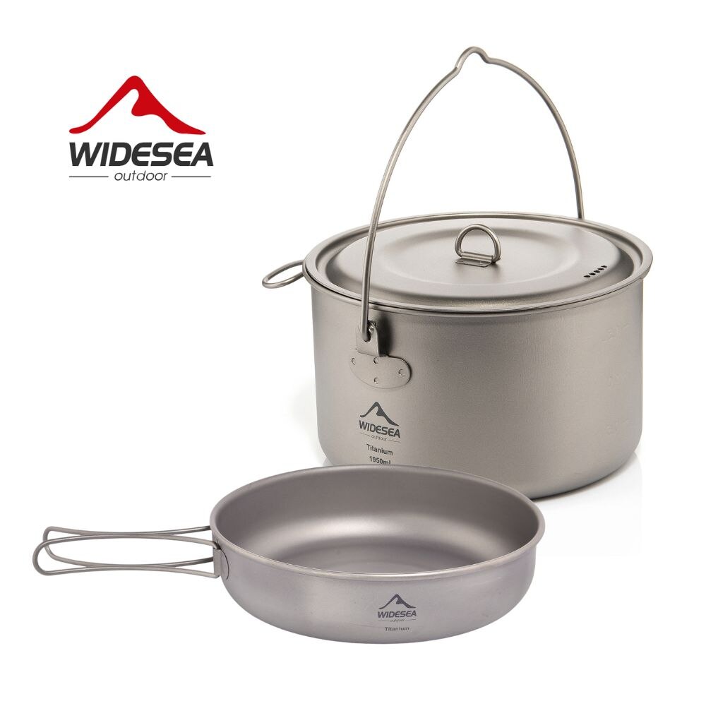 Paella Pan Steel - Widesea 캠핑 식기 티타늄 조리기구 세트,