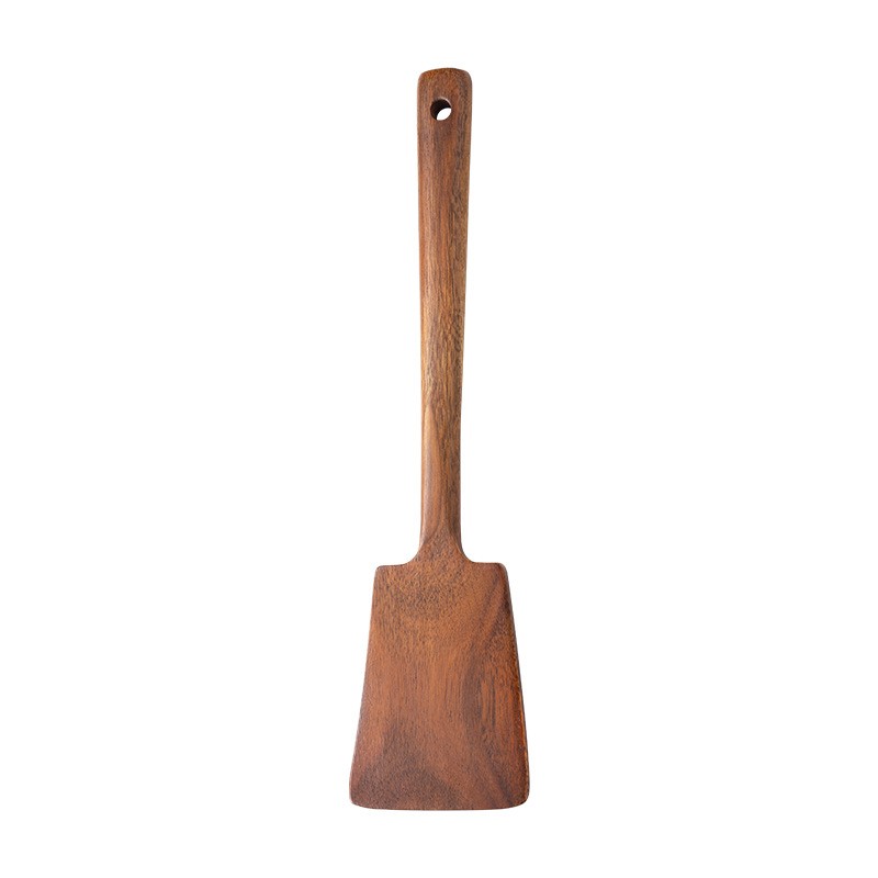 Home Cooking Utensils - 1PC-논스틱 팬용 나무 주걱; 가정용 주방용