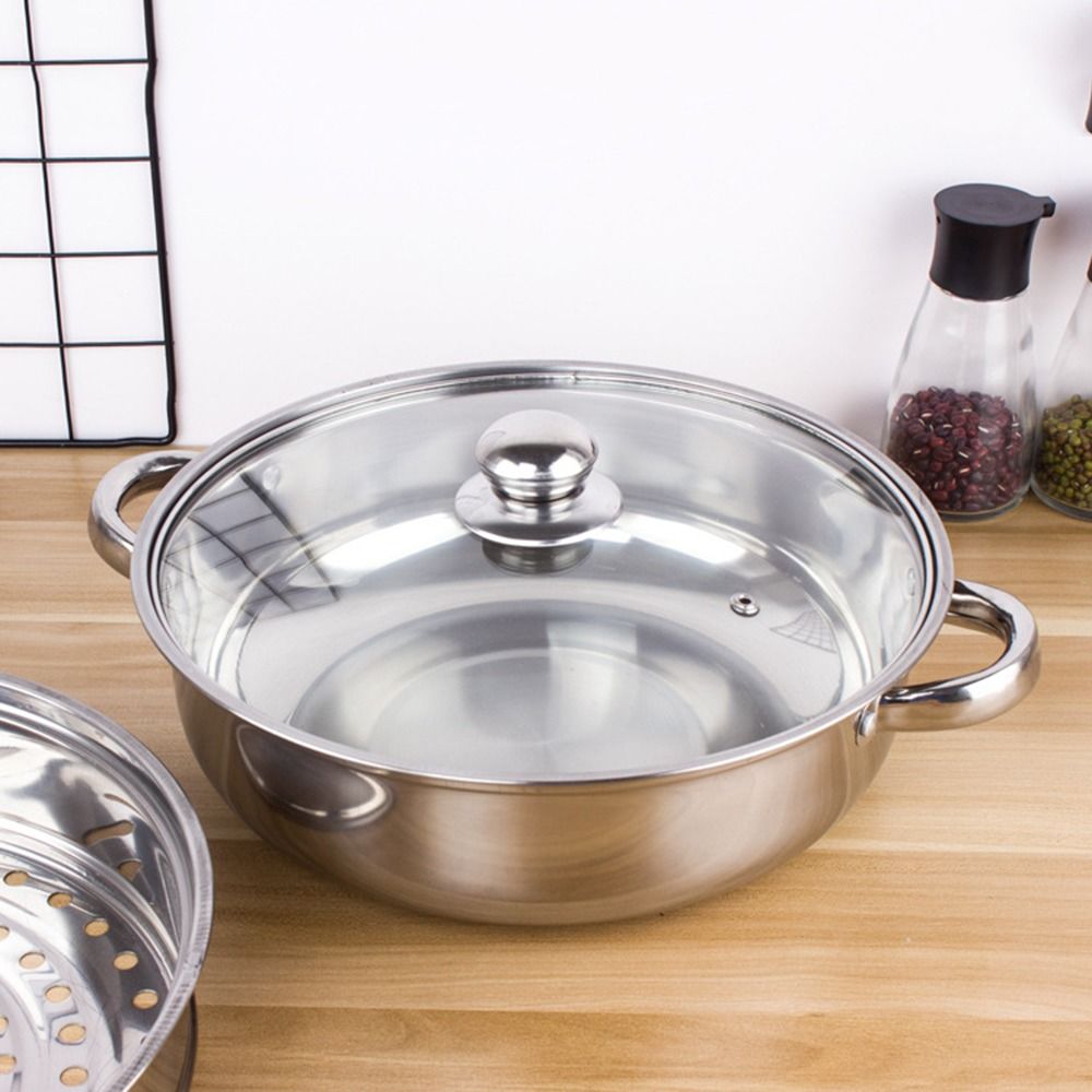Paella Pan Steel - 스테인리스 스틸 야채 찜기 세트 1/2/3단