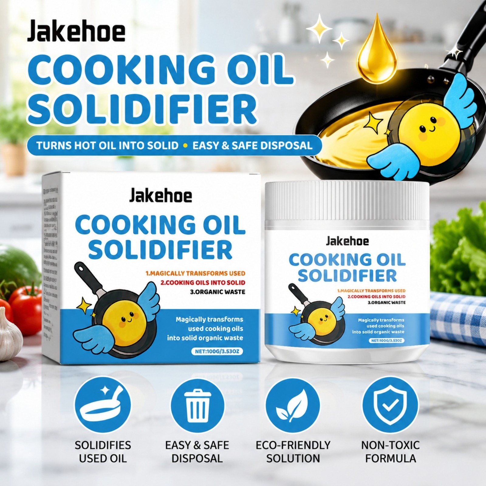 식용유 고체화제 분말은 막힌 배수구를 방지하고, 사용된 - Home Cooking Oil Disposal 리뷰 및 가격