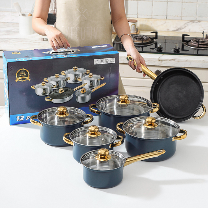 6종 블루 논스틱 쿡웨어 세트 스테인리스 스틸 프라이팬 - Paella Pan Steel 리뷰 및 가격