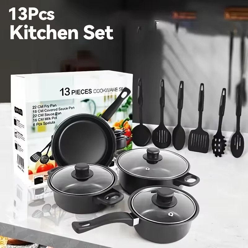 13종 주방 세트 (논스틱 인덕션 냄비, 프라이팬, 실 - Paella Pan Steel 리뷰 및 가격