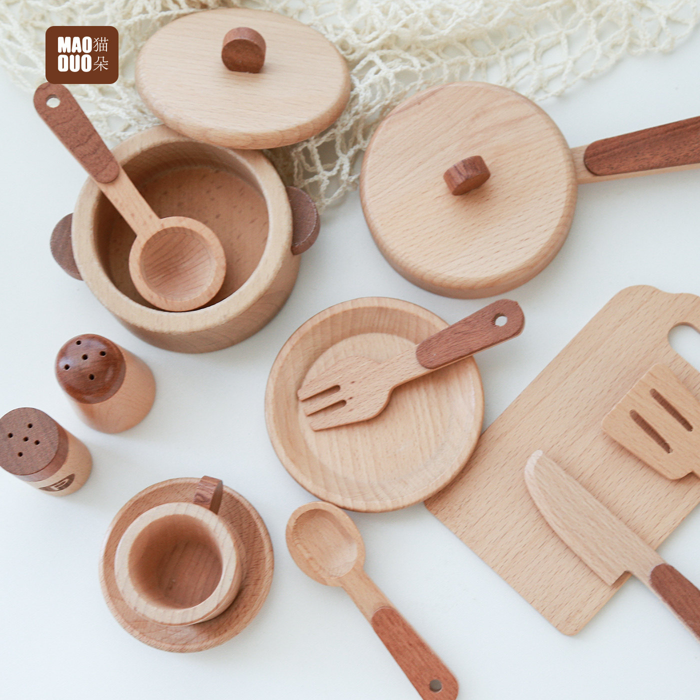 마오두오 토이즈 너도밤나무 어린이 주방 놀이세트 조리기 - Home Cooking Utensils 리뷰 및 가격