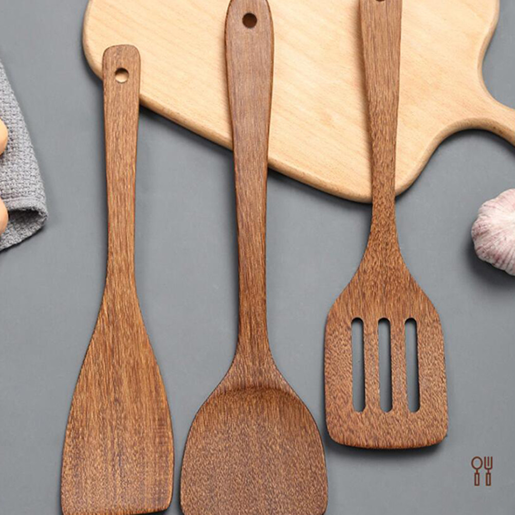 2개 세트의 친환경 나무 재질 뒤집개, 긴 손잡이로 설 - Home Cooking Utensils 리뷰 및 가격