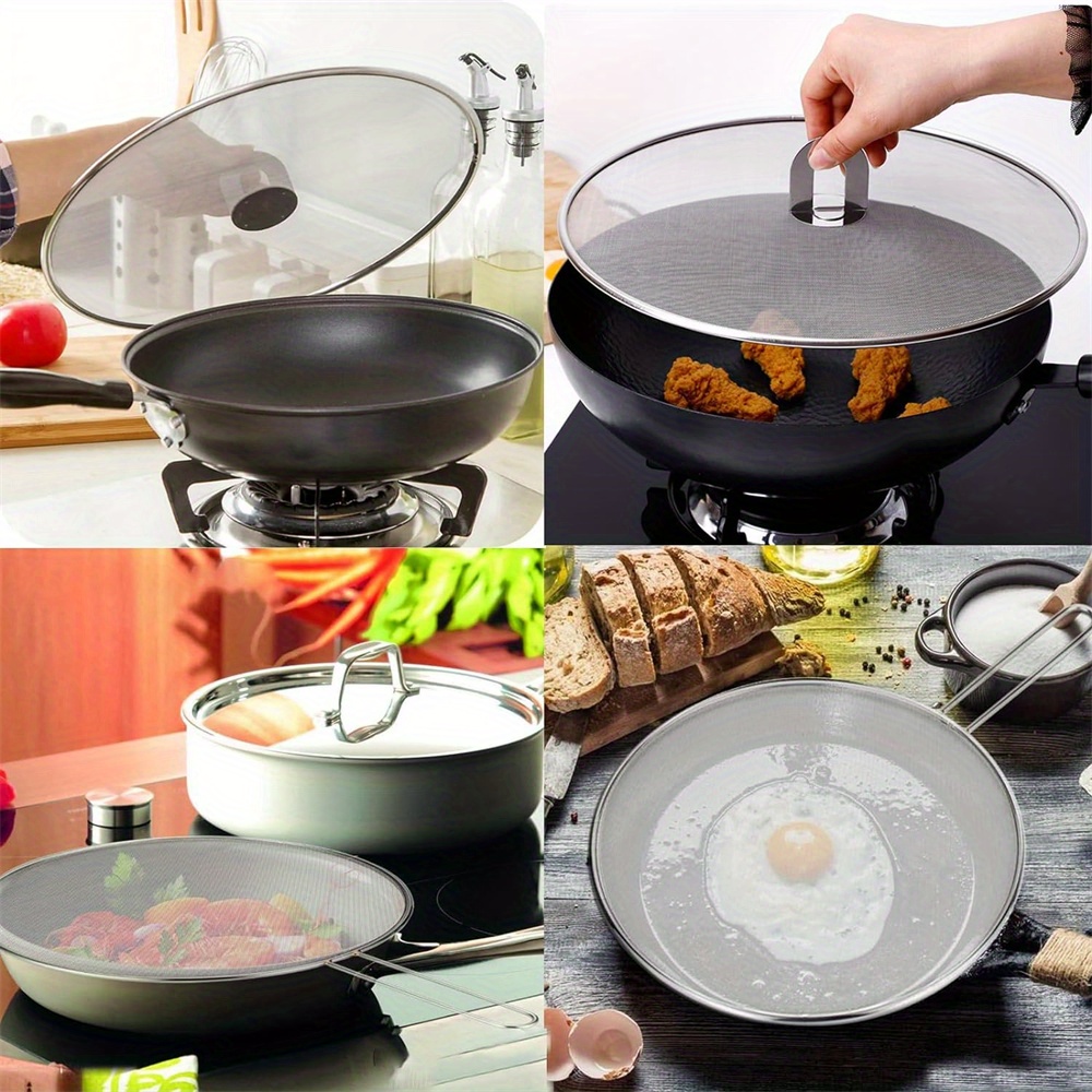 프라이팬 용 스테인레스 스틸 그리스 가드 요리 용 3  - Paella Pan Steel 리뷰 및 가격