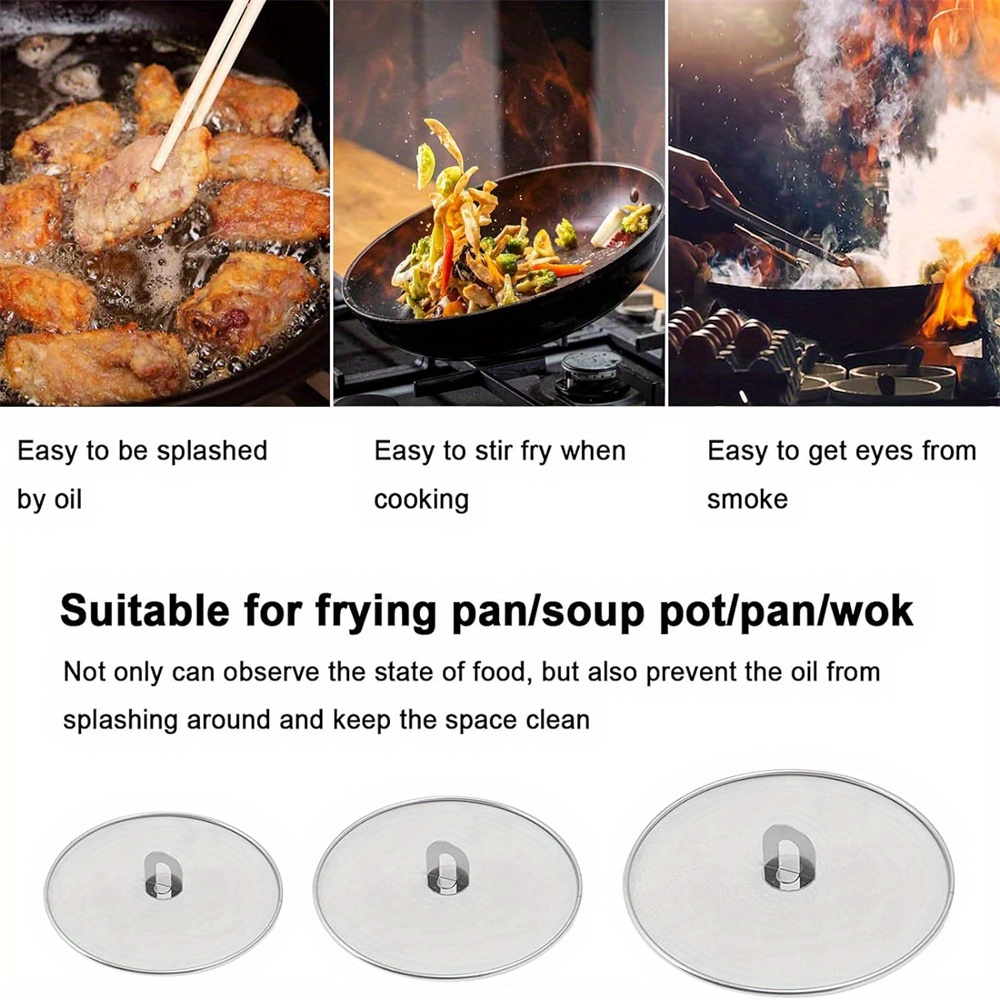 프라이팬 용 스테인레스 스틸 그리스 가드 요리 용 3  - Paella Pan Steel 리뷰 및 가격
