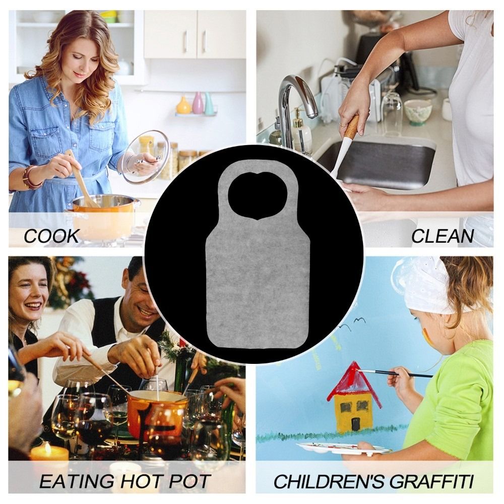 10 개/가방 휴대용 심장 인쇄 일회용 앞치마 비 짠  - Home Cooking Oil Disposal 리뷰 및 가격